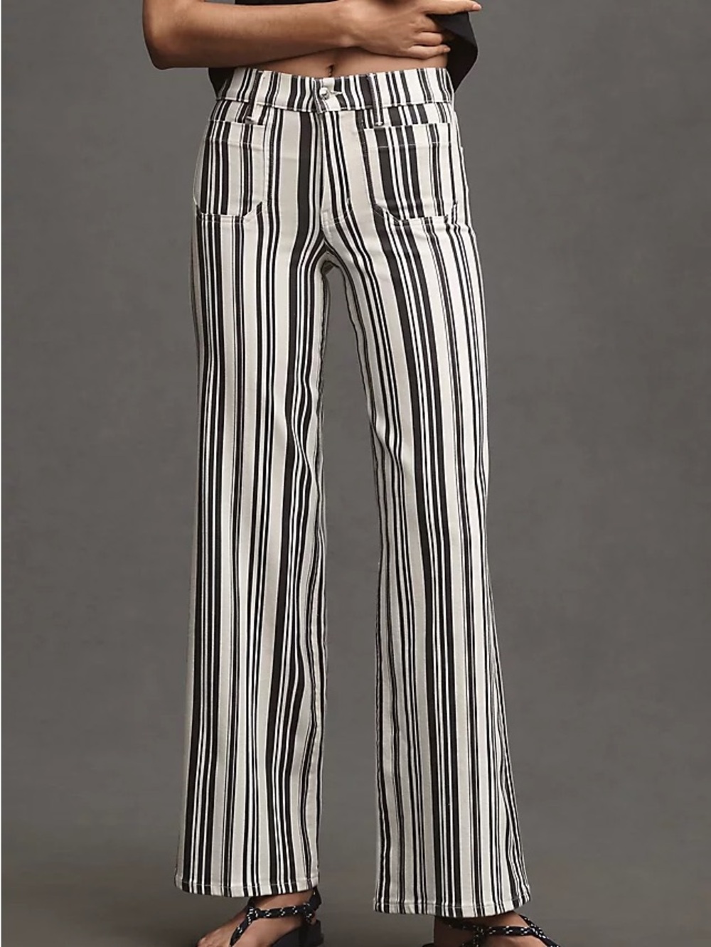 FRAME Le Slim Palazzo High-Rise Wide-Leg Jeans